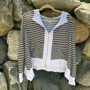Anthropologie light weight zip up